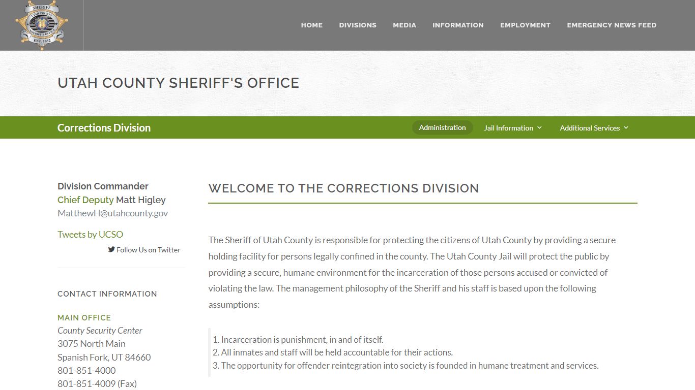 Utah County Sheriff's Office Corrections Division